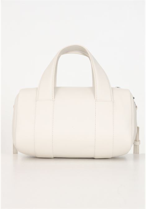 SCULPTED SQUARE BARREL BAG MONO cream women's handbag CALVIN KLEIN | K60K612378ACF